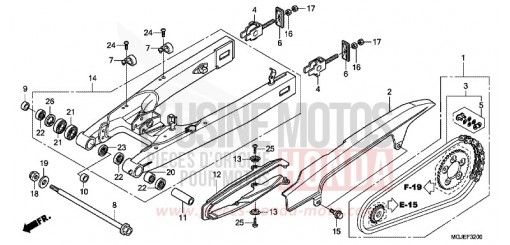BRAS OSCILLANT CBF1000FAC de 2012